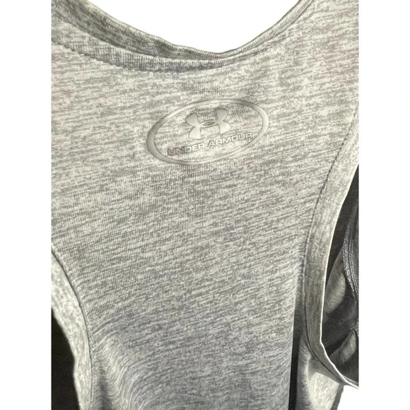 Under Armour Women's Heat Gear Allover Heather Twist Racerback Size Small - Picture 4 of 5